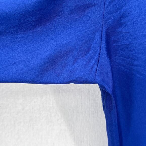 APIECE APART Oversize Button Down Shirt Womens Small Ceru Blue Silk Long Sleeve - Picture 15 of 16